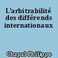 L'arbitrabilité des différends internationaux