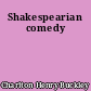 Shakespearian comedy