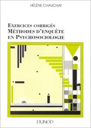 Méthodes d'enquête en psychosociologie : Exercices et corrigés