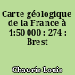 Carte géologique de la France à 1:50 000 : 274 : Brest