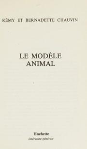 Le modèle animal