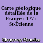 Carte géologique détaillée de la France : 177 : St-Étienne