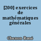[200] exercices de mathématiques générales