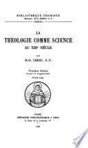 La théologie comme science au XIIIe siècle