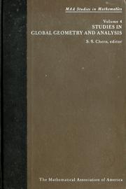 Studies in global geometry and analysis