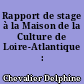 Rapport de stage à la Maison de la Culture de Loire-Atlantique : L'Animation
