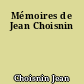 Mémoires de Jean Choisnin