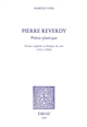 Pierre Reverdy : poésie plastique : formes composées et dialogue des arts (1913-1960)