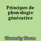 Principes de phonologie générative