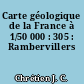 Carte géologique de la France à 1/50 000 : 305 : Rambervillers