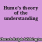 Hume's theory of the understanding
