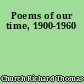Poems of our time, 1900-1960