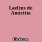 Laelius de Amicitia