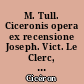 M. Tull. Ciceronis opera ex recensione Joseph. Vict. Le Clerc, edidit J. A. Amar. Tomus primus [-octavus decimus].