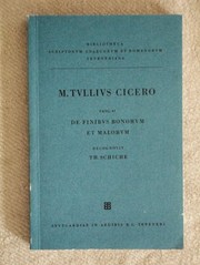 M. Tulli Ciceronis scripta quae manserunt omnia : Fasc. 43 : De finibus bonorum et malorum