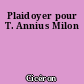 Plaidoyer pour T. Annius Milon