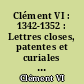 Clément VI : 1342-1352 : Lettres closes, patentes et curiales intéressant les pays autres que la France : 3