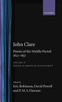 Poems of the middle period, 1822-1837 : 2 : Poems in order of manuscript