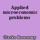 Applied microeconomic problems