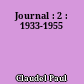 Journal : 2 : 1933-1955