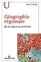 Géographie régionale : de la région au territoire