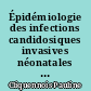 Épidémiologie des infections candidosiques invasives néonatales (ICIN) au CHU de Nantes en 2014-2015 : état des lieux des pratiques diagnostiques et thérapeutiques