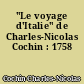 "Le voyage d'Italie" de Charles-Nicolas Cochin : 1758