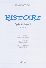 Histoire, cycle 3, niveau 2, CM1 : [Cahier de l'élève]
