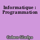 Informatique : Programmation