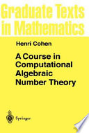A course in computational algebraic number theory