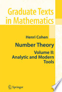 Number theory : Volume II : Analytic and modern tools