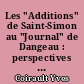 Les "Additions" de Saint-Simon au "Journal" de Dangeau : perspectives sur la genèse des "Mémoires"