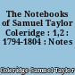 The Notebooks of Samuel Taylor Coleridge : 1,2 : 1794-1804 : Notes
