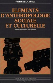Éléments d'anthropologie sociale et culturelle