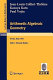 Arithmetic algebraic geometry : Lectures given at the 2nd Session of the Centro Internazionale Matematico Estivo (C.I.M.E.) held in Trento, Italy, June 24 July 2, 1991