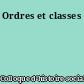 Ordres et classes