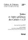 Tables et index généraux des "Cahiers" 1 à 25