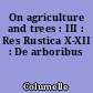 On agriculture and trees : III : Res Rustica X-XII : De arboribus