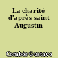 La charité d'après saint Augustin