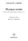 Cours de philosophie positive : 2 : Physique sociale : leçons 46 à 60