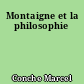 Montaigne et la philosophie