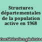 Structures départementales de la population active en 1968