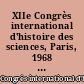 XIIe Congrès international d'histoire des sciences, Paris, 1968 : actes : Tome IV : histoire des mathématiques et de la mécanique
