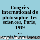 Congrès international de philosophie des sciences, Paris, 1949 : VIII : Histoire des sciences