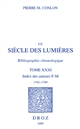 Le Siècle des Lumières : bibliographie chronologique : Tome XXXI : Index des auteurs F-M, 1761-1789