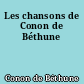 Les chansons de Conon de Béthune