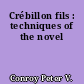 Crébillon fils : techniques of the novel