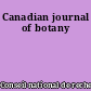 Canadian journal of botany