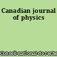 Canadian journal of physics