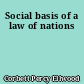 Social basis of a law of nations